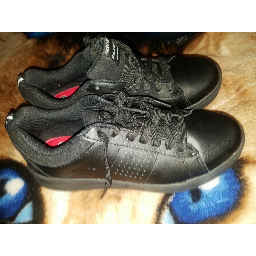 77101 Skechers Work Relaxed Fit Memory Foam Men's Slip Resistant size 7 Black